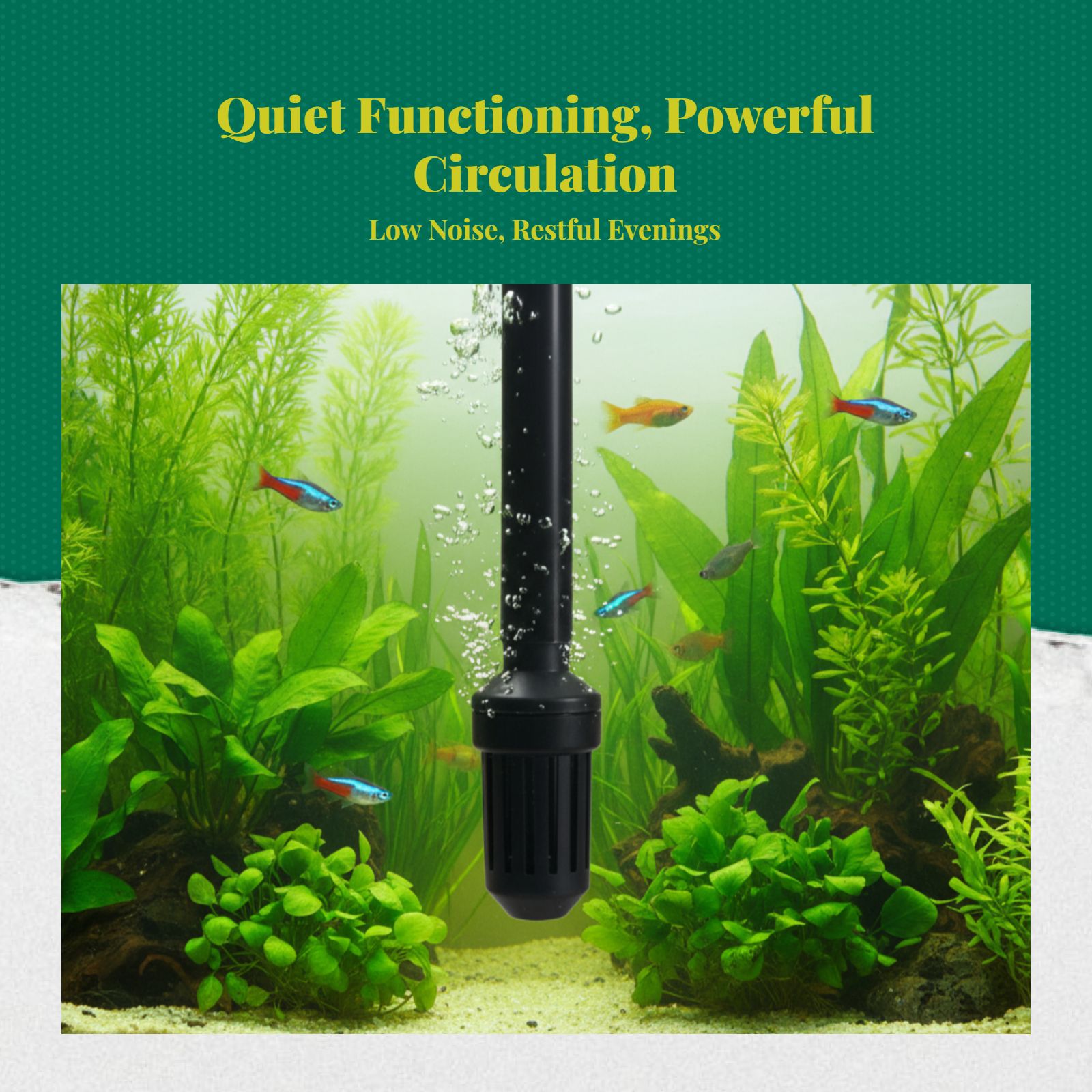 SubFlow-990/991/992/993 immersible aquatic pump, triple-function strainer, extremely quiet, suitable for fish containers, aquatic habitats, circulation, and oxygenation