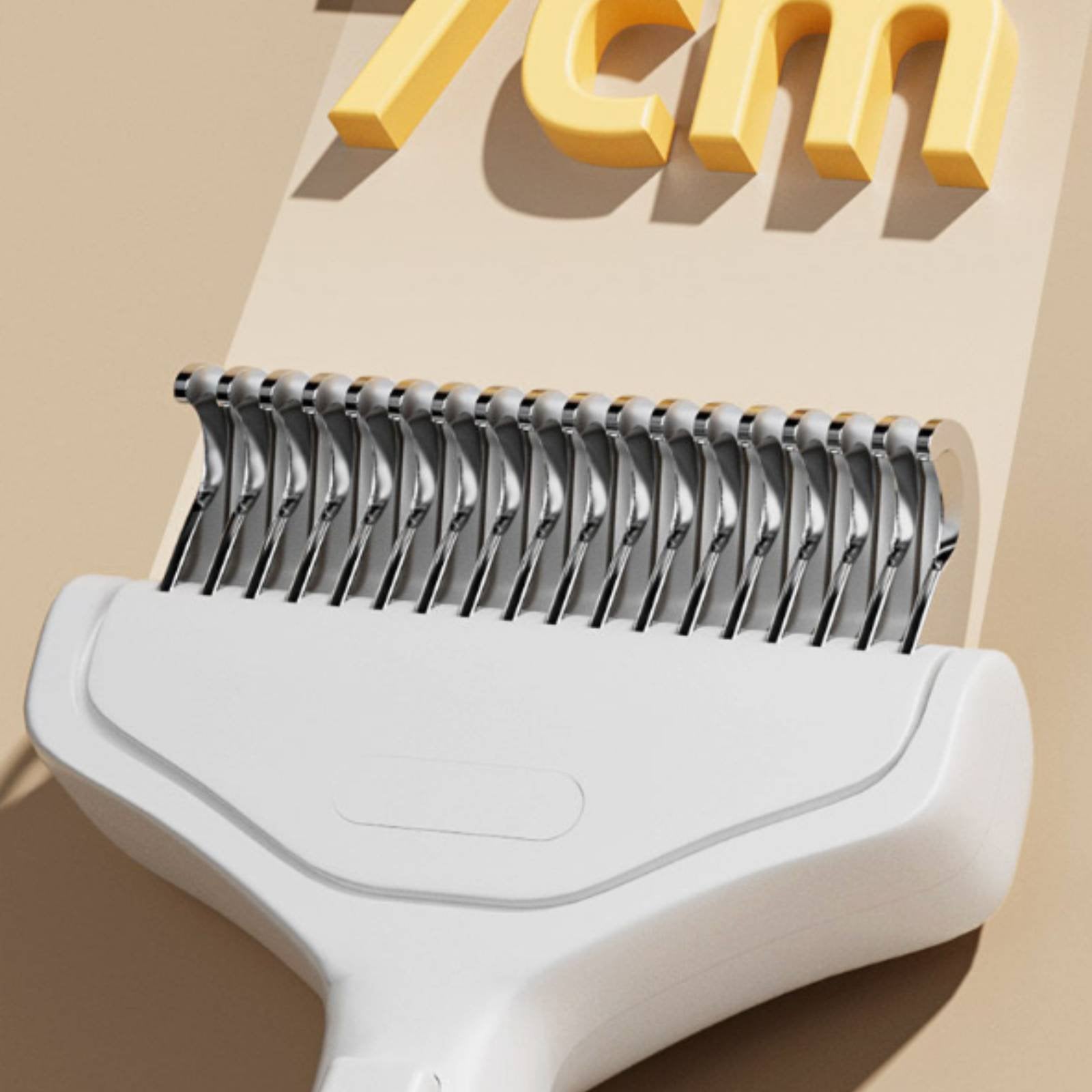 Cat Brush and Pet Hair Remover for Dog Grooming, Self-Cleaning Slicker with Release Button, Stainless Steel Comb, Short-Haired Dog Brush