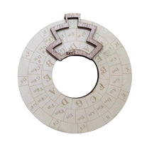 Music Theory Wheel Wooden Circle of Fifths Wheel Desk-Friendly for Guitarists