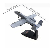 1:100 Scale Close Air Support Plane Model Highly Detailed Diecast Fighter Jet Model Includes Display Stand Collectors, Desk Decoration