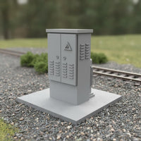 4 Pieces Transformer Box Unassembled Railway Scenery Desktop Display