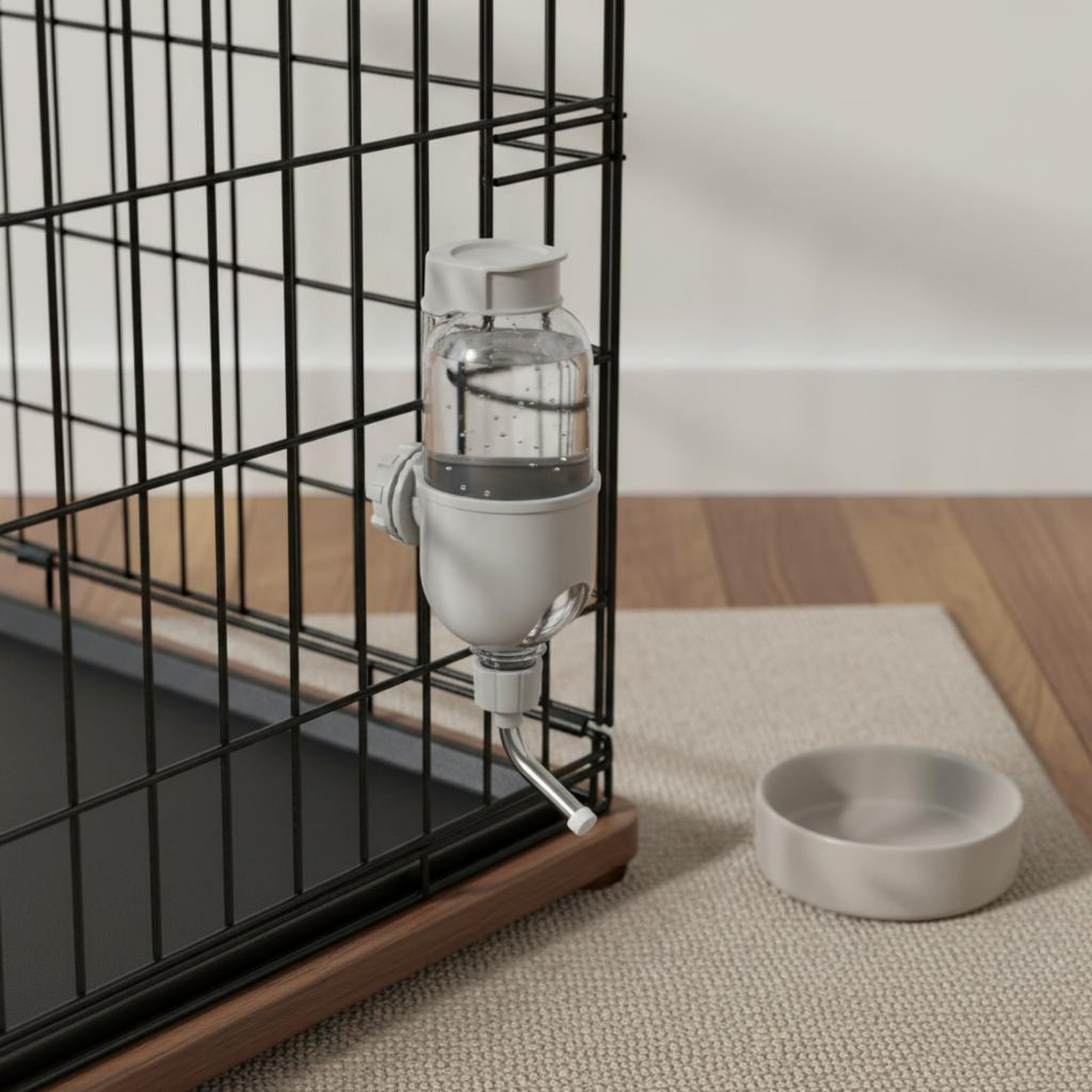 Raised Pet Water Bottle Easy to Clean Elevated Pet Waterer Dog Water Bottle for Young Dogs