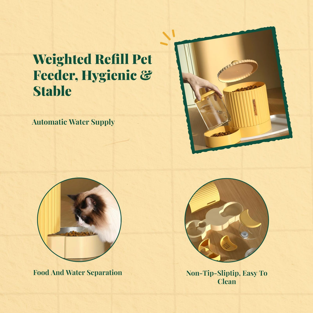 Automatic water dispenser cat bowl
