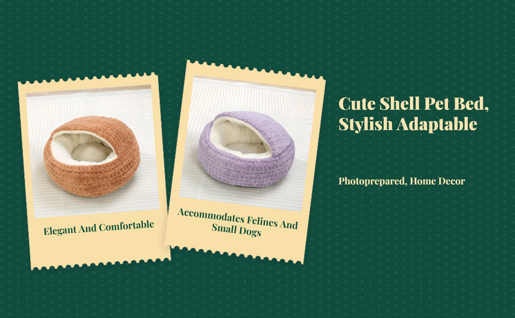 Plush semi-enclosed cat bed, warm, non-slip base, indoor use