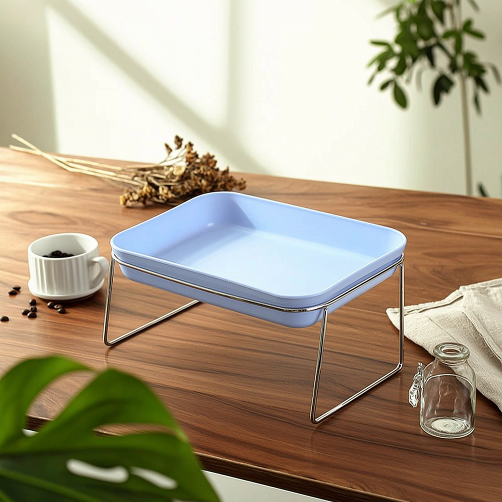 Rectangular Pet Bowl Deep PP Bowl Insert Glossy