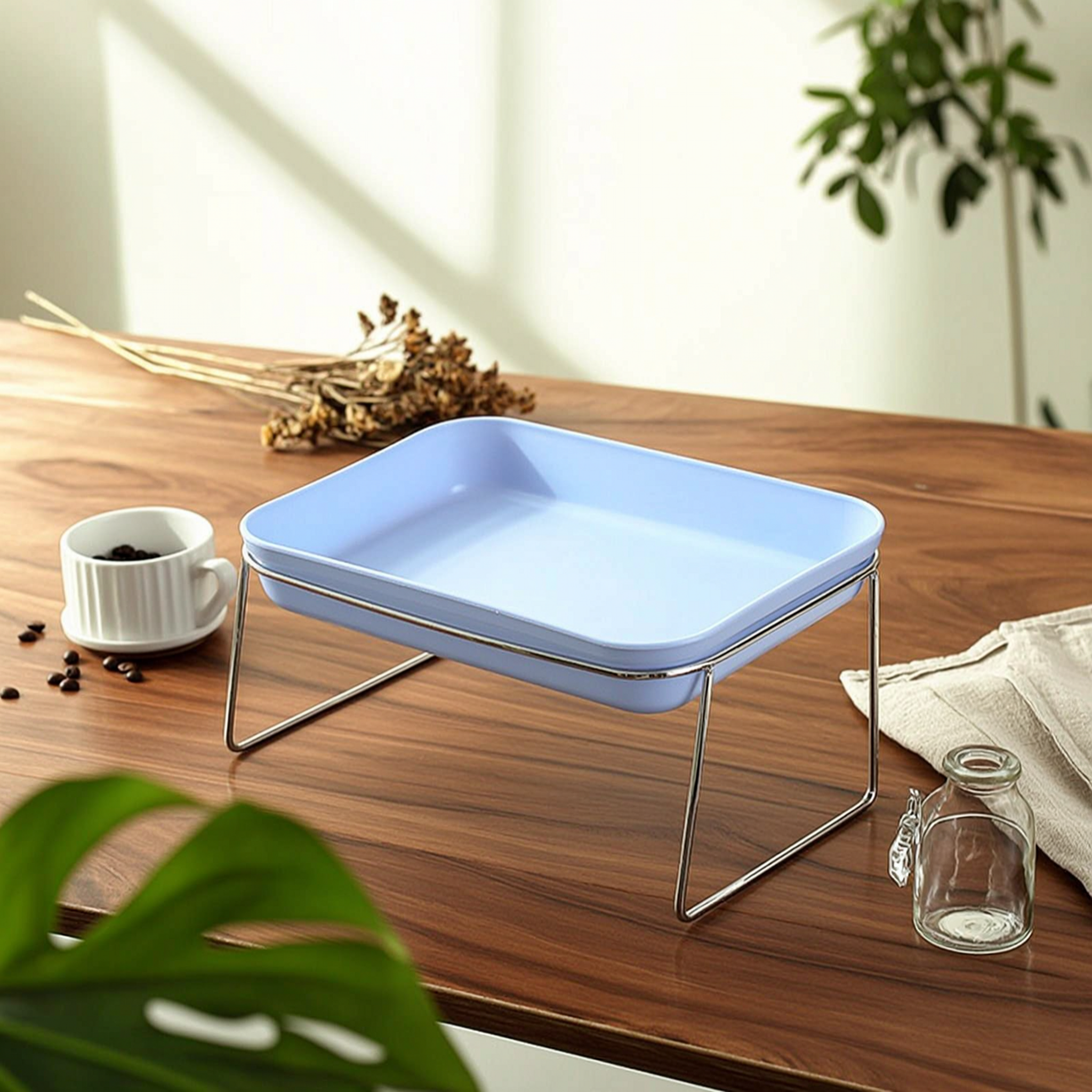 Rectangular Pet Bowl Deep PP Bowl Insert Glossy