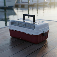 3 Layer Cantilever Tackle Box Construction Portable Fishing Tackle Storage Case for Fishermen, Anglers