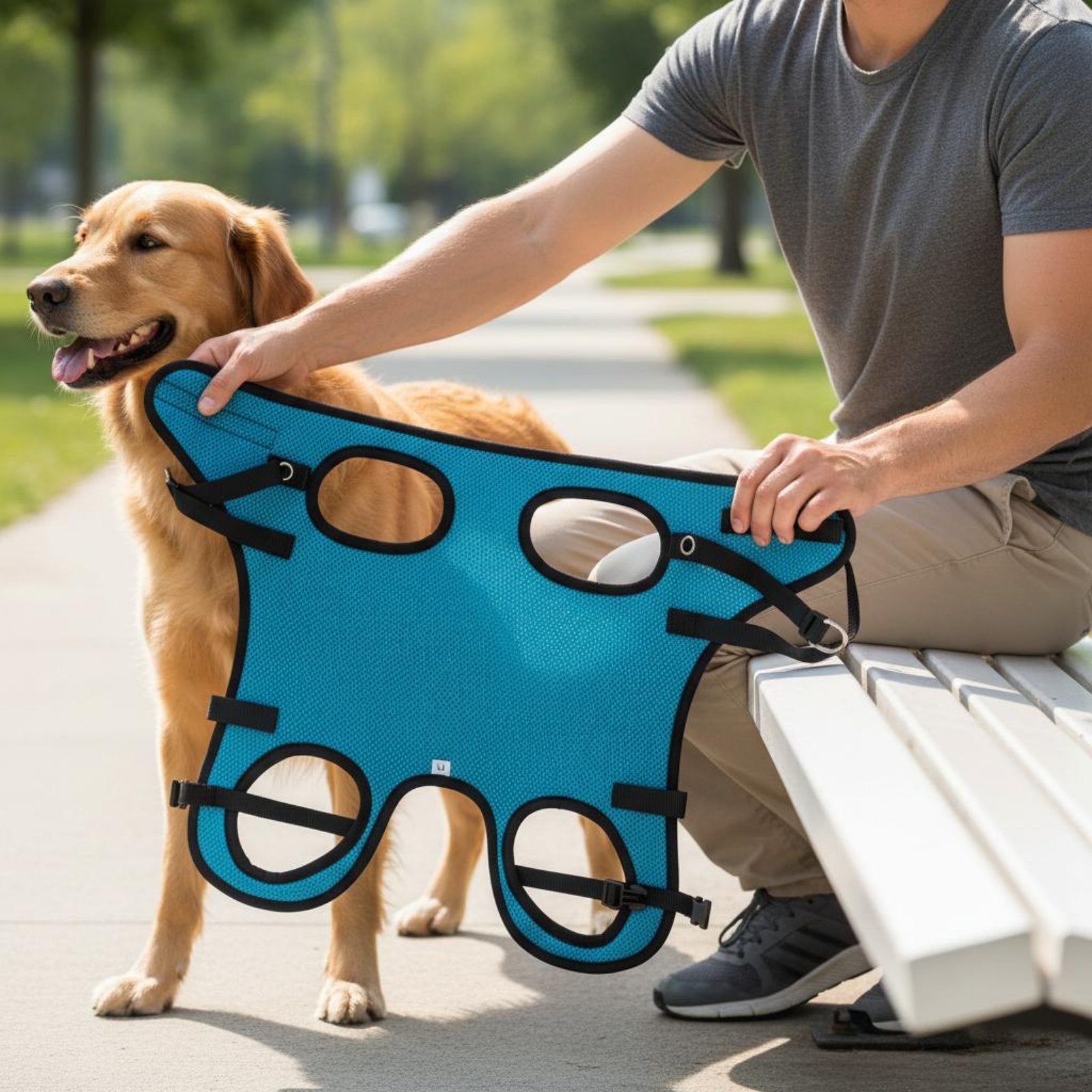 Rehabilitation Dog Wheelchair Stable Hind Leg Carrier Durable for Outdoor Walks