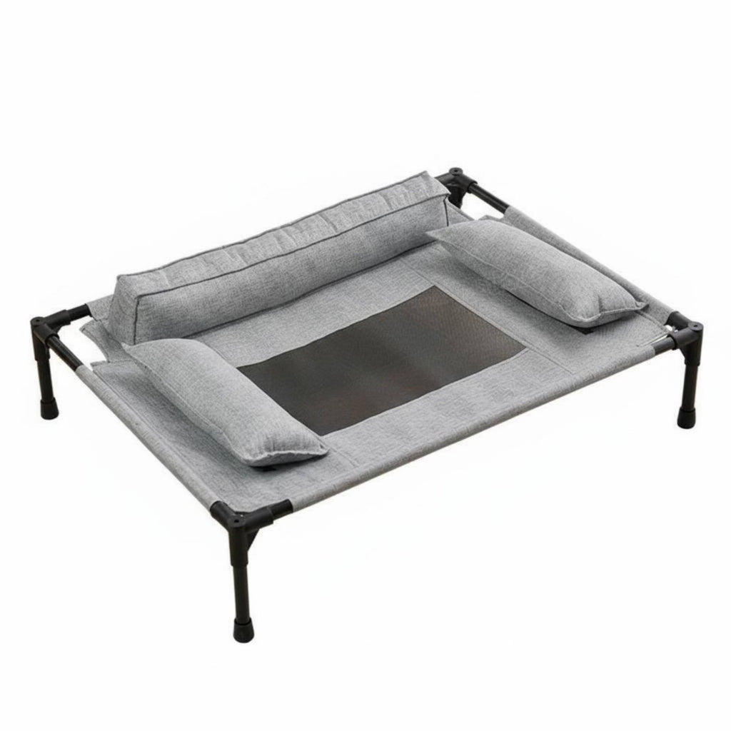 Raised Pet Bed Removable and Washable Elevated Pet Bed Scratch-Resistant Cooling Cat Hammock for Cats, Outdoor