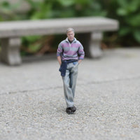 1/64 Scale Man Figure 3D Printed Painted Human Miniature for Collectors