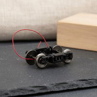 2 Pieces HO Scale Truck Assembly Railway Layout Use 1/87 Coach Truck