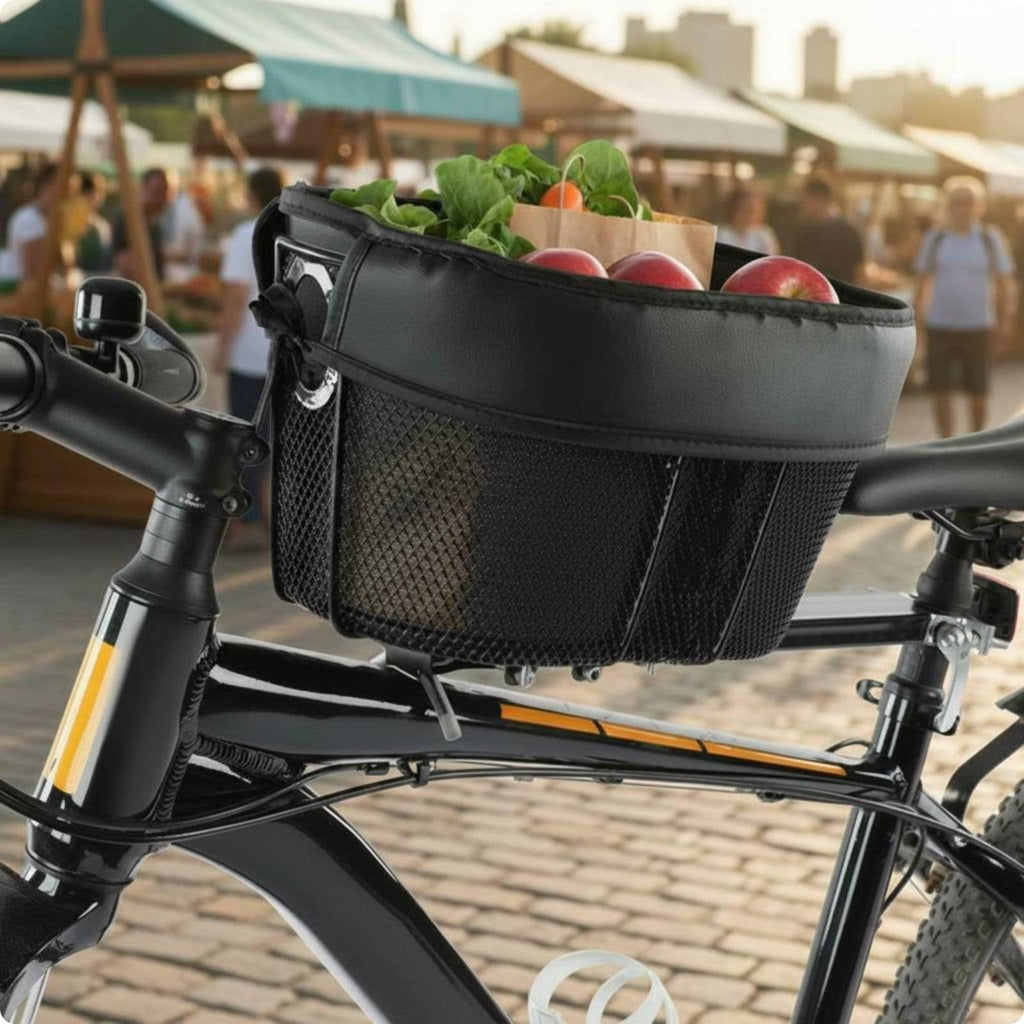 Bike Pet Basket Mesh Flank Cycle Dog Basket Safety Strap for Cycling