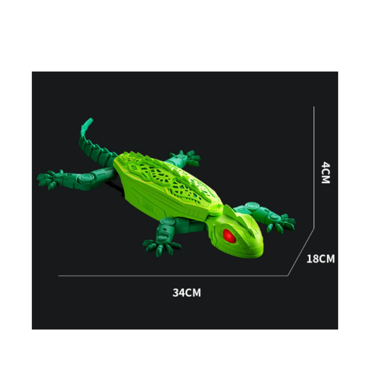 RC Gecko Light up Eyes Wall Climbing Gecko Low Noise for Children