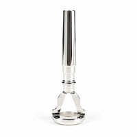 Brass Mouthpiece Practice Aid Silver-Colored Music Accessory Flared Rim Top