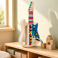 Electric Guitar Busy Board Perforated Children's Toy Fine Motor Skills
