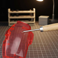 Model Scribing Tool Wood Handle Panel Line Scriber Stainless Steel for Hobbyists