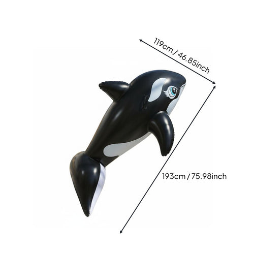 Cetacean Rideable Creature Shape Orca Ride Ride-on for Swimming