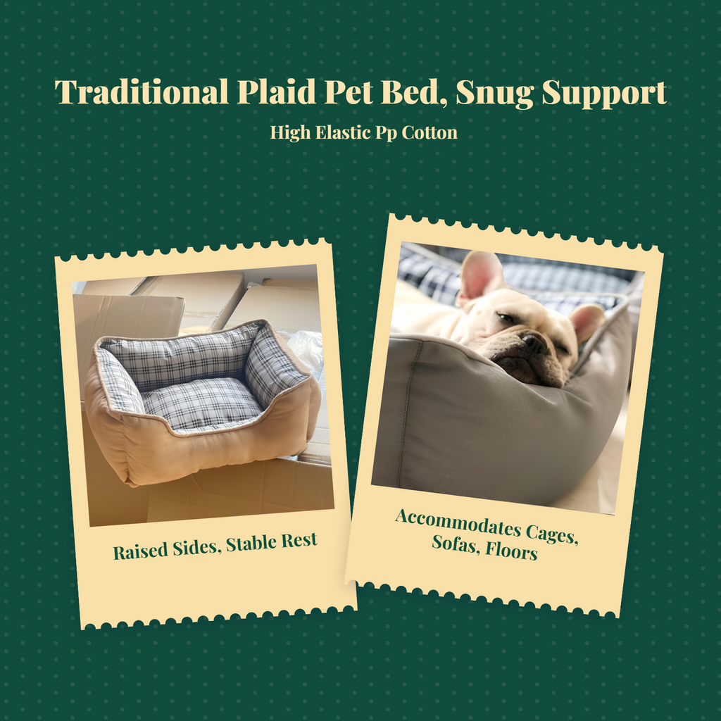 Washable non-slip pet bed