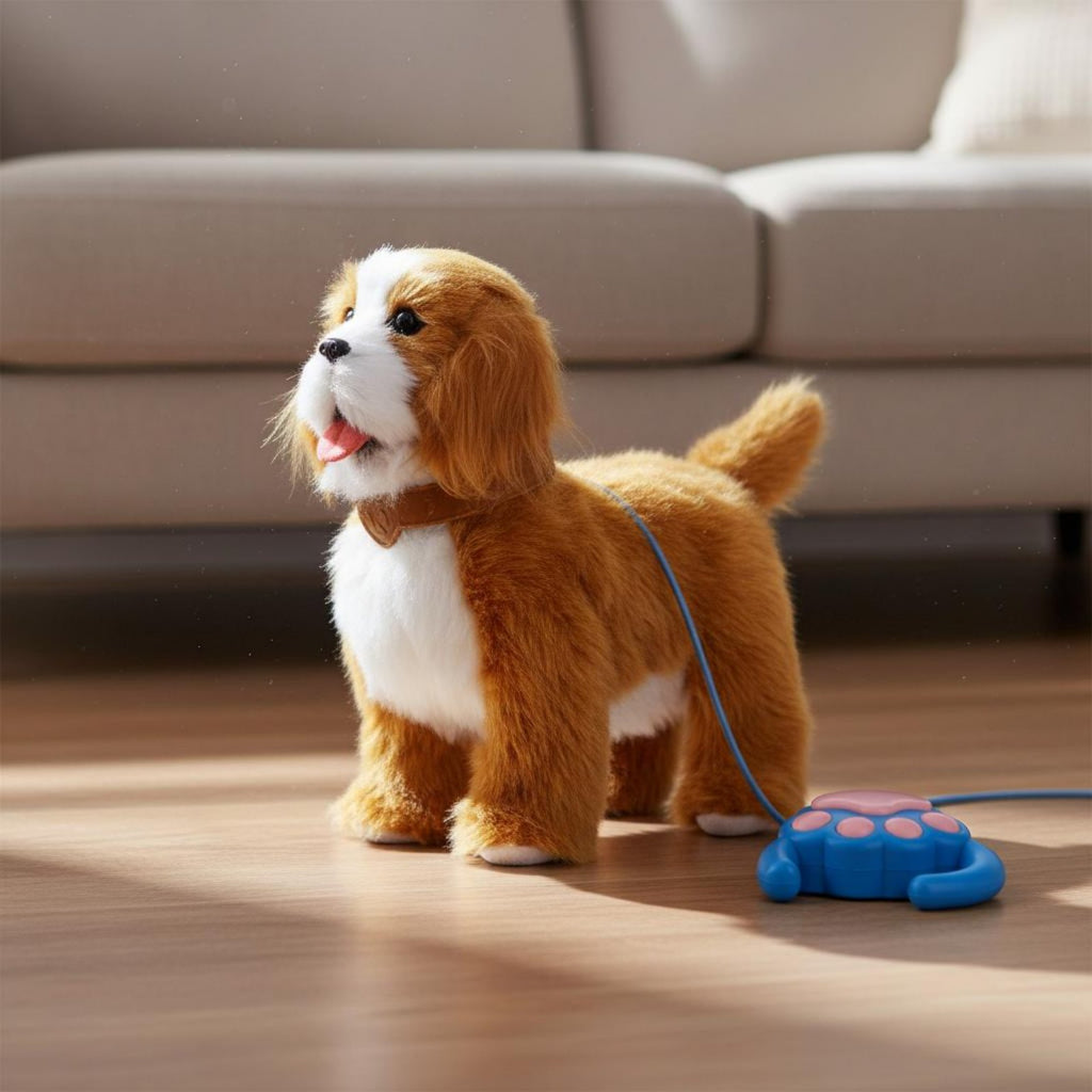 Singing Walking Puppy Toy Tail Wagging Interactive Talking Stuffed Dog