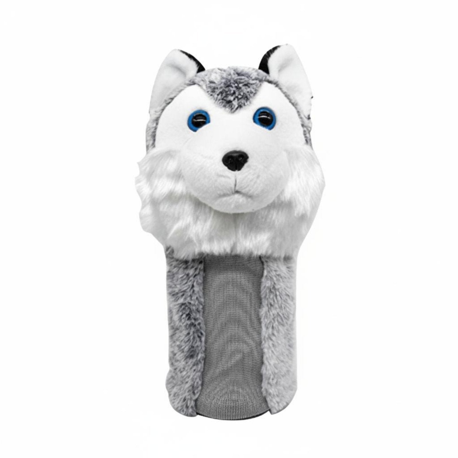 Pet Golf Headcover Shielded Furry Driver Cover Stretchable Material Dog Shaped Club Cover for Driving Range
