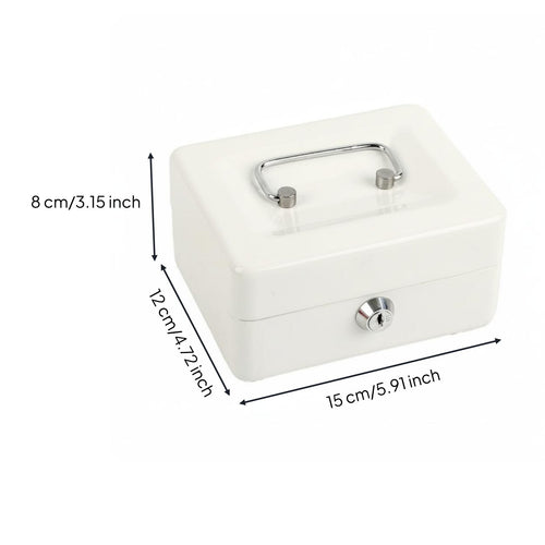 Coin Box Metal Body Lockable Currency Box Elegant Design