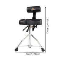 Adjustable Drum Stool Thickened Frame Adjustable Drum Seat Portable Drummer Stool for Adults