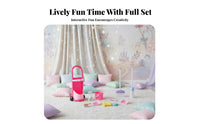 Kids Broom and Mop Set Role-Playing Fun Toy Cleaning Cart Set Educational Childrens Cleaning Tools for Girls, Young Children