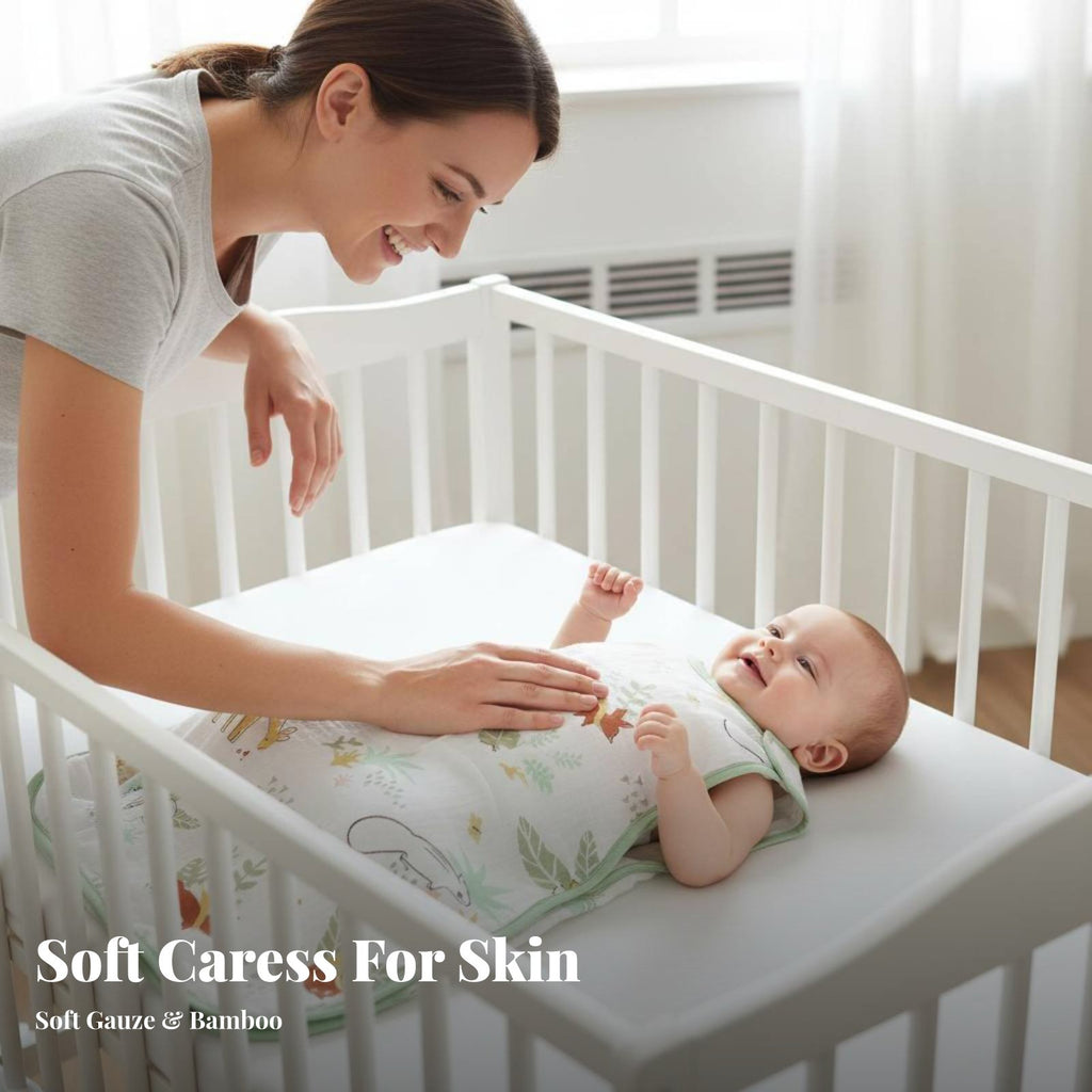Sleeveless infant Swaddle Antithrash Design sleep bag Lightweight for Summer