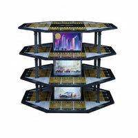 Octagonal Parking Garage Model Realistic Design 3 Tier Garage Model Display Collectible Parking Lot Diorama for Collection