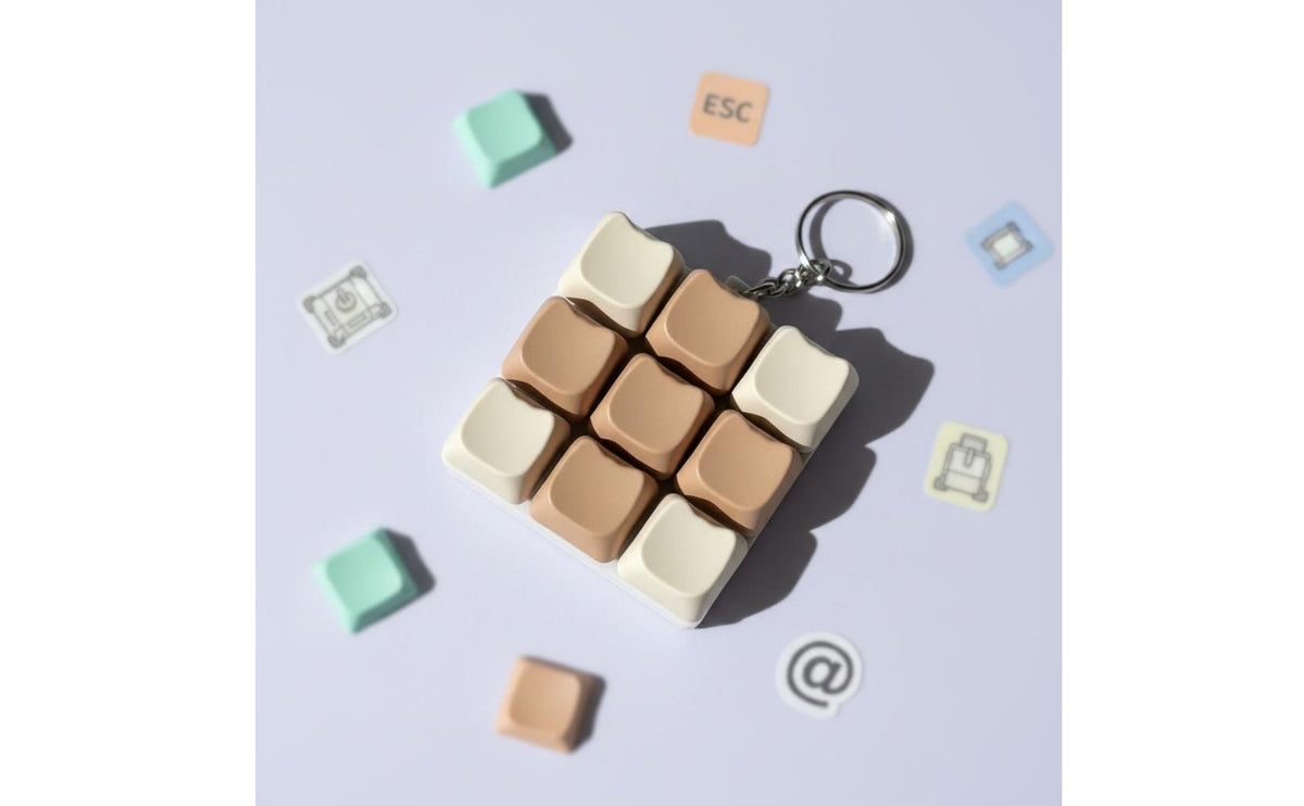 Key Switch Tester 9 Key Switch Tester Fidget Gadget Mini Keyboard Keychain for Travel