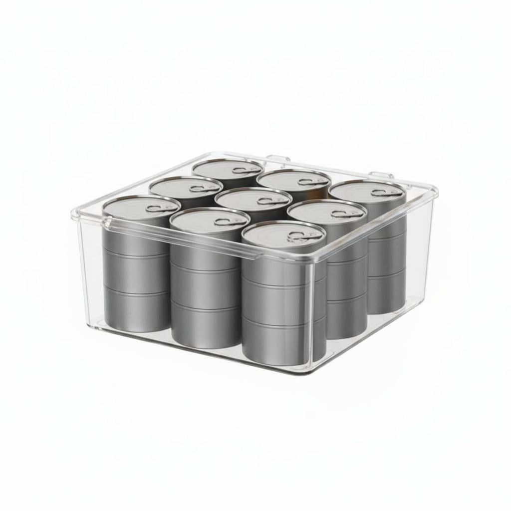 Lidded Can and Pouch holder Easy to hygienic pet Supply Container long-lasting