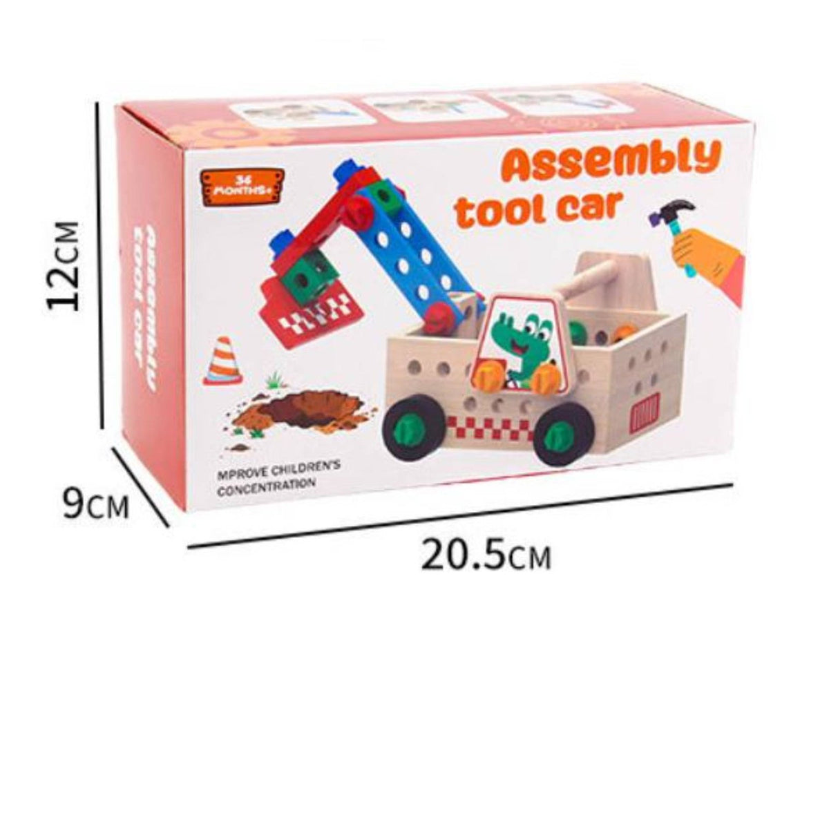 DIY Assembly Tool Wagon Develops Fine Movement Skills Take-Apart Toy Truck