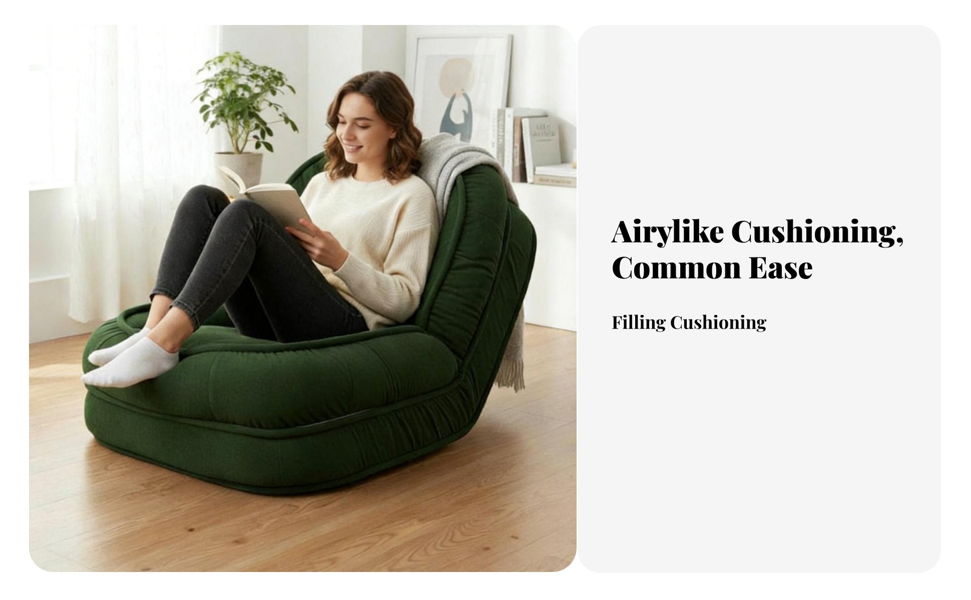 Adjustable Lazy Sofa Removable and Machine-Crestable Cover Versatile Floor Lounger Cushioned Comfort Deeply Cushioned