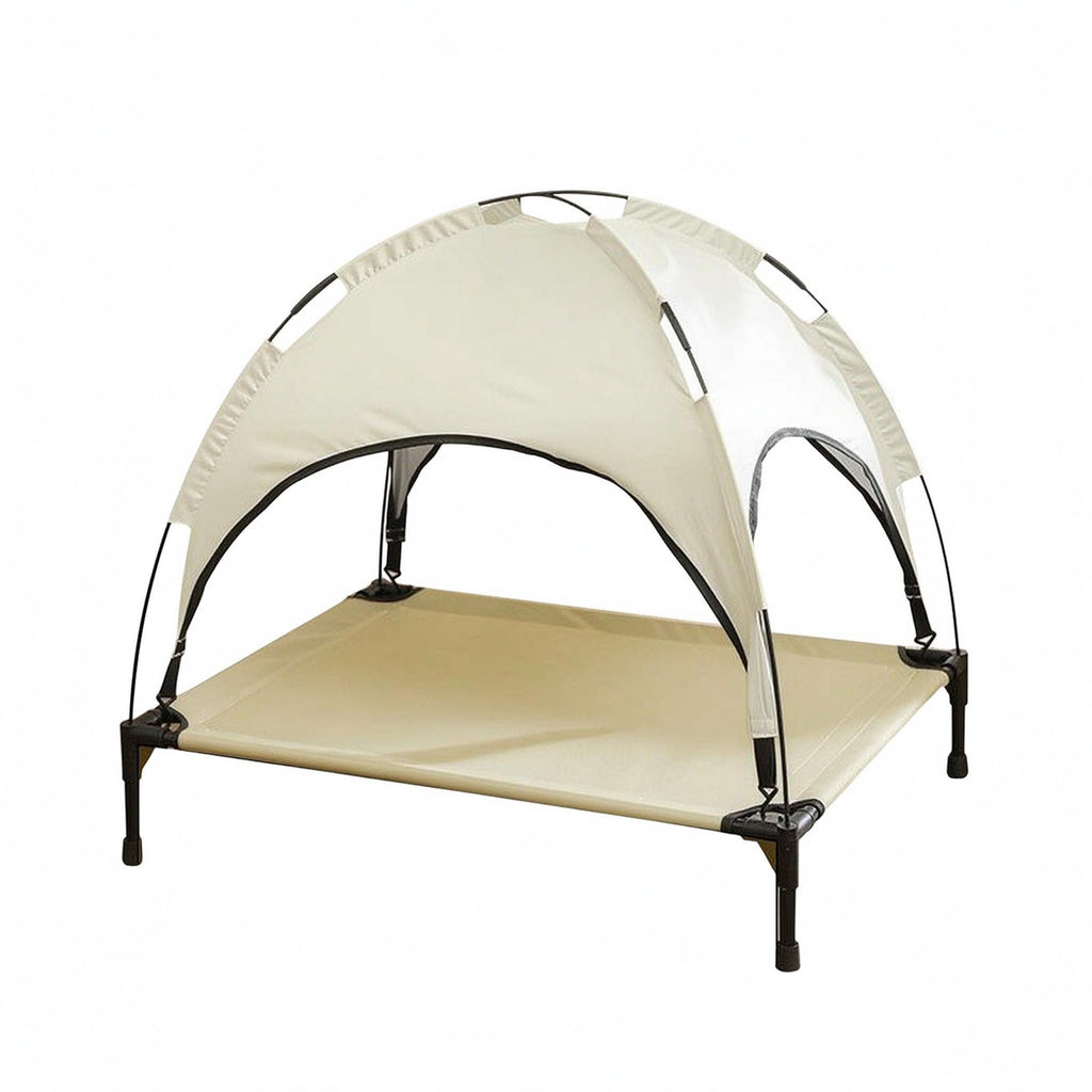 Canopy Pet Bed Sturdy Elevated Pet Bed Breathable Mesh for Indoor, Cats
