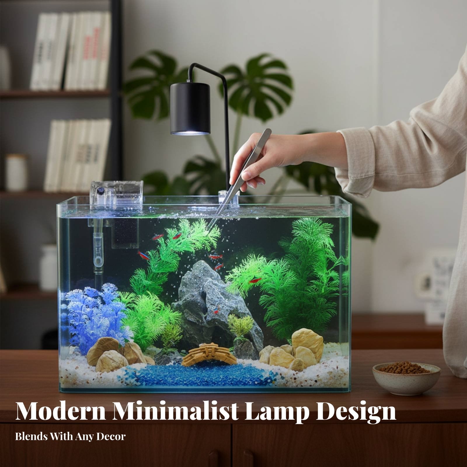 LED Aquarium Focused Illumination Adjustable Height & Angle Aquatic Plant Grow