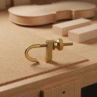 4 Pieces Violin Crack Repair Clamp Sturdy Brass F-Shaped Clamp Accurate Adjustment Woodcraft Hardware for Luthiers