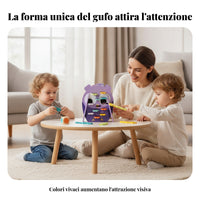 Wooden Owl Board Game Early Learning Wooden Owl Game Parent-Child Play