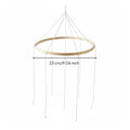DIY Wooden Mobile Hoop Handmade Baby Bed Bell Frame Safe Material for Infants