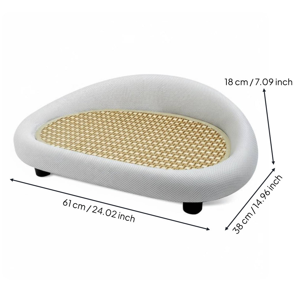 Hot Weather Cat Bed elevated sofa couch Breathable Mesh Cooling Cat Bed Pet Furniture for Indoor