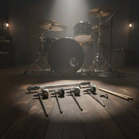 Bass Drum Beater Set Universal Fit Double Bass Pedal Linkage Even Finish