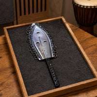 Leaf-Shaped Percussion Piece Lightweight Handheld Percussion Instrument Sturdy African Drum Shaker