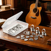 12 Pieces Stringed Instrument Finger Picks Multi Instrument Use Stringed
