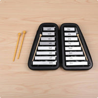 16-Note Glockenspiel Clear Sound Children's Metal Xylophone Early Learning Metal Key Xylophone for Elementary Students, Preschoolers, Kindergarten