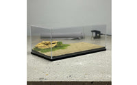 1/64 Scale Display Case High Clearness Desert Diorama Box Dustproof Sand Scene Model Vehicle Display for Hobbyists