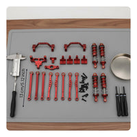 1/16 Scale Crawler Upgrade Easy Installation Metal Chassis Link and Shock Set for Outdoor Adventure