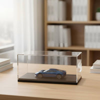 1:43 Car Display Case Single-Piece Molded Model Car Display Case No Assembly Transparent Model Box for Desk
