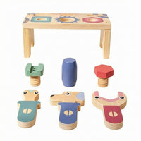 Tool Table Toy Layered Wooden Balance Toy Hand-Eye Coordination