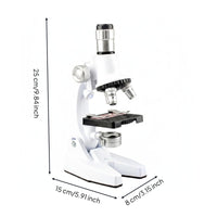 1200x Scientific Microscope Set Gift Portable Kids Scientific Lens Easy to Use Educational Toy for School