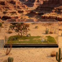 1/64 Scale Model Display Case High Clarity Rugged-Road Scene Display Scene Box