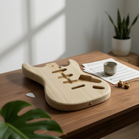 S and T Style Guitar Body Sanded Unfinished Guitar Body Polished